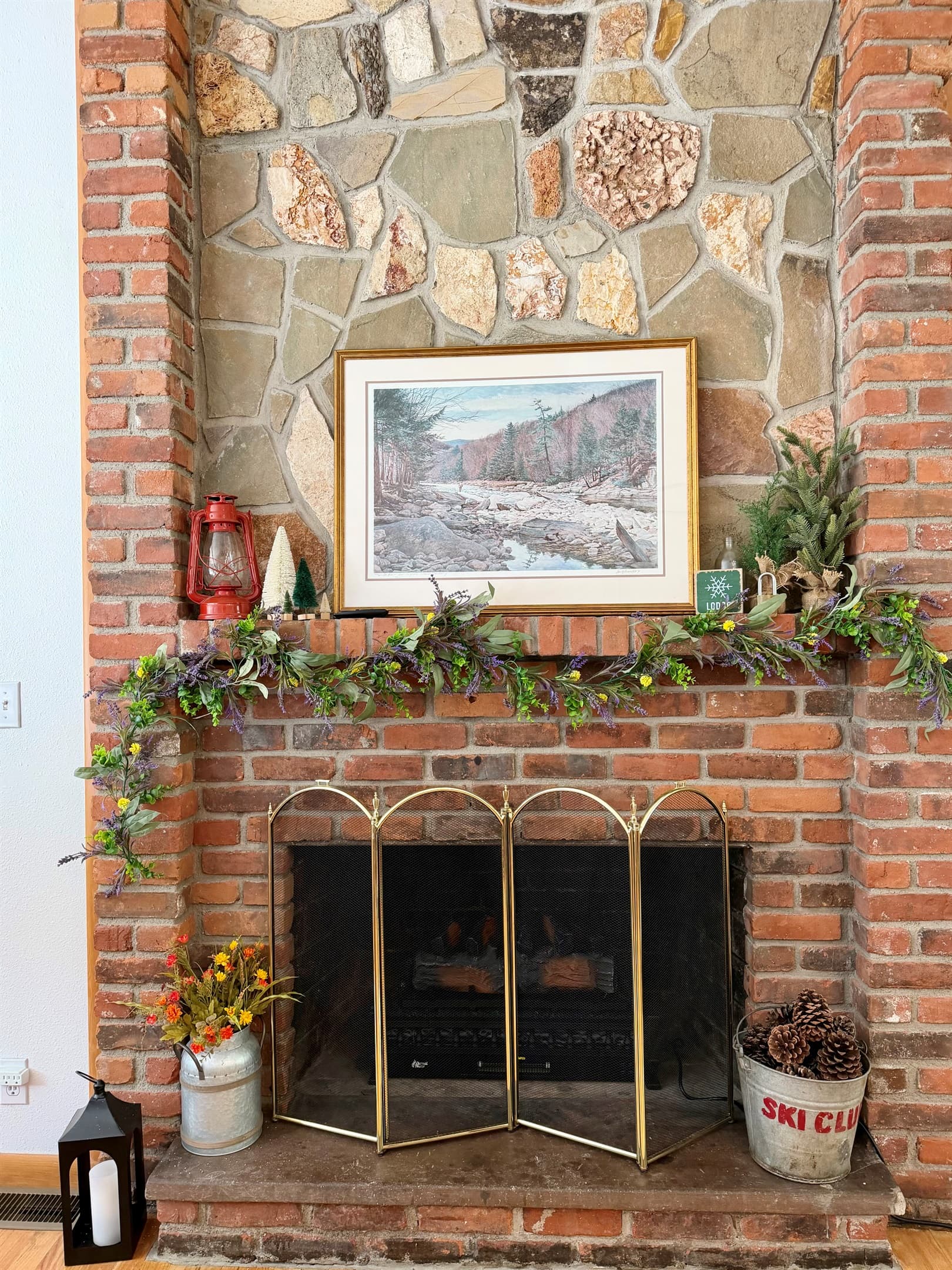 Spring fireplace