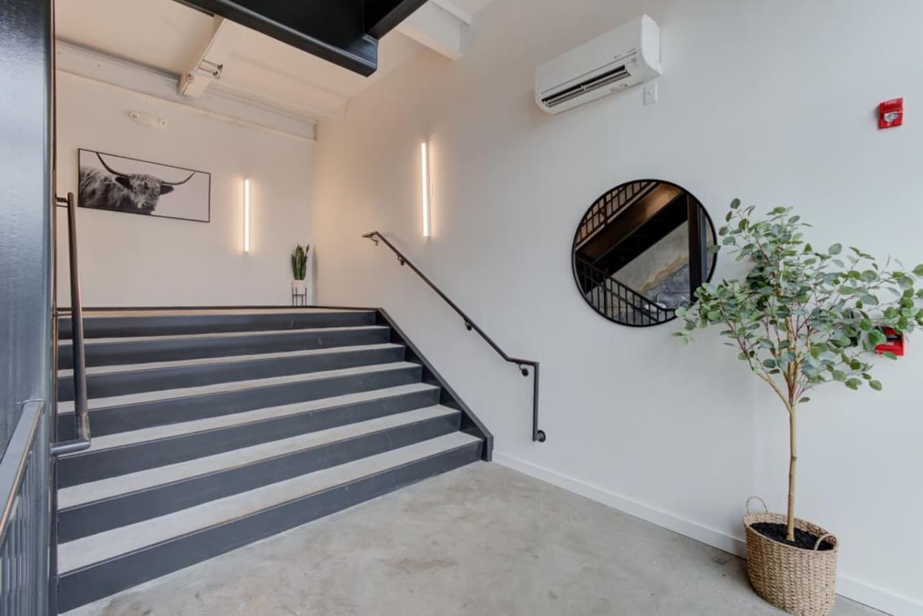 Entranceway to the building and your apartment.