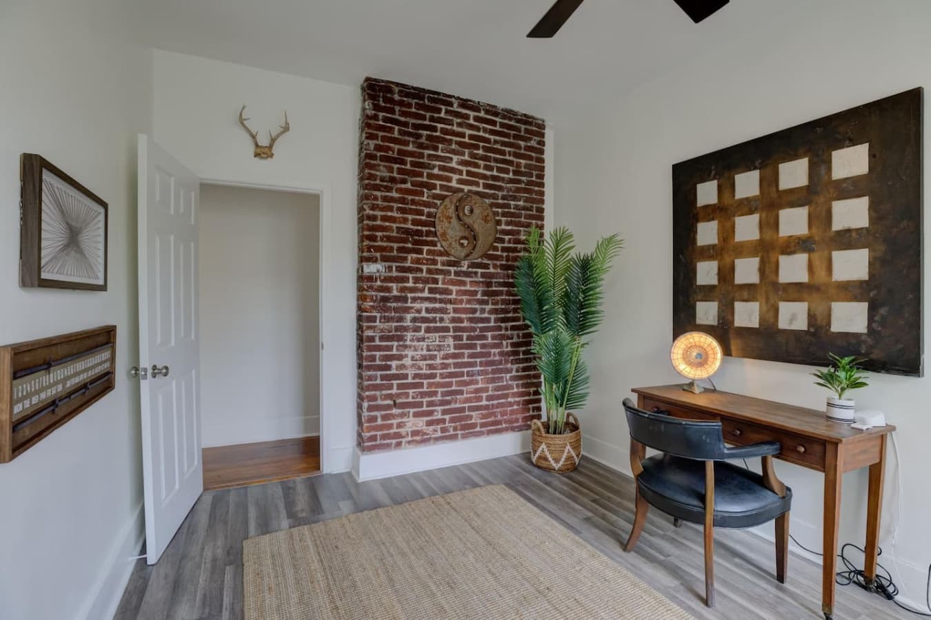 A separate workspace for productivity—guest house includes another office too.