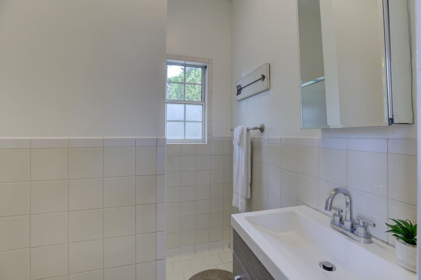 We've got you covered with a full bath, shower, and all the necessities.
