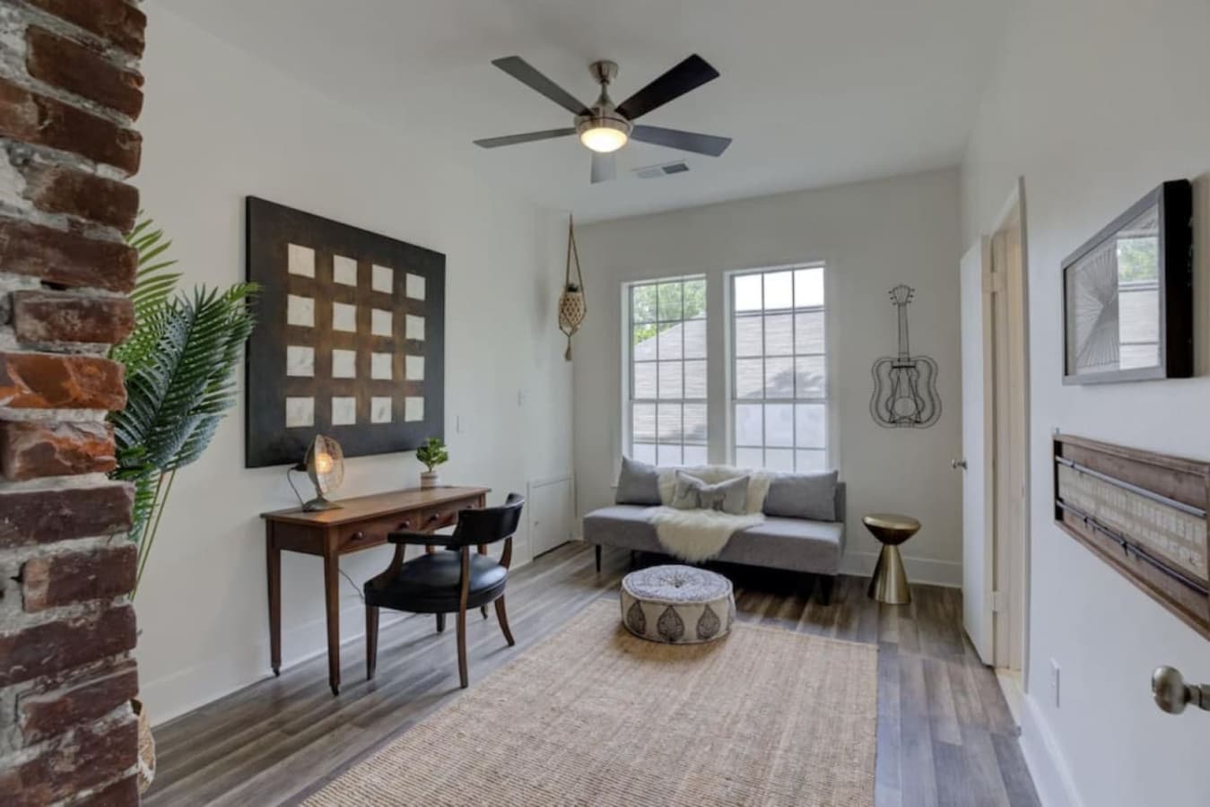 Work from home, literally—main house office here, guest house office there.