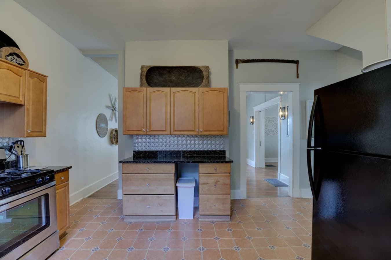 Expansive main house kitchen with modern amenities.