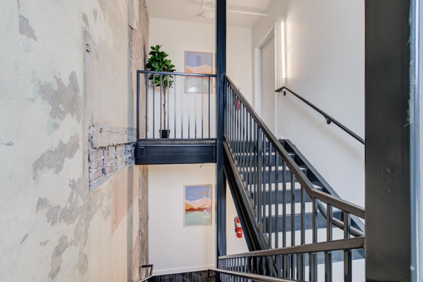 The entry door to the third-floor apartments, is your home away from home.  Maximize your cardio on a couple of flights, and you are almost there.