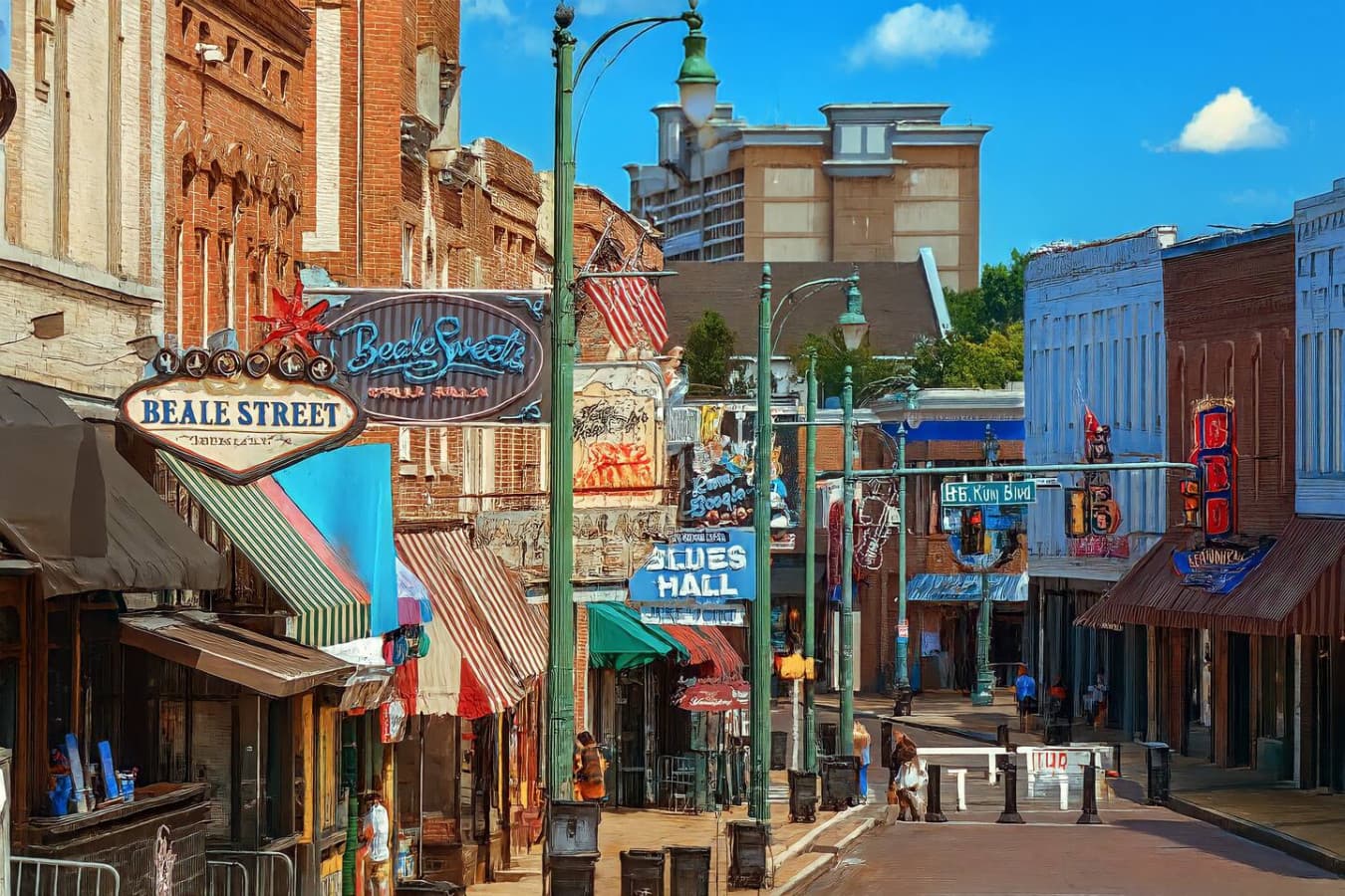 Home of the blues - Beale Street is always a fun place to go for great music and entertainment. It is just 6 mins walk or .3 miles short ride by car.