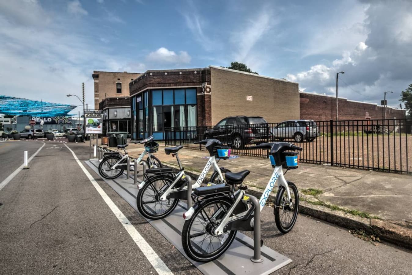 You'll see many of these bike stations around midtown and downtown. Just download their app and you're ready to go! The closest rack is right off Madison ave a short walk away