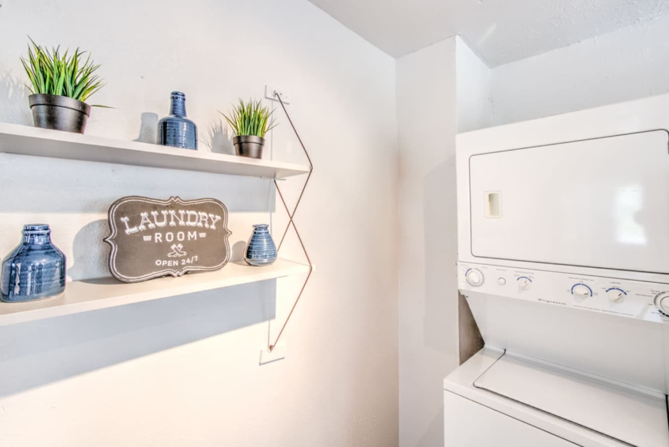 Your own private laundry corner for hassle-free washing.