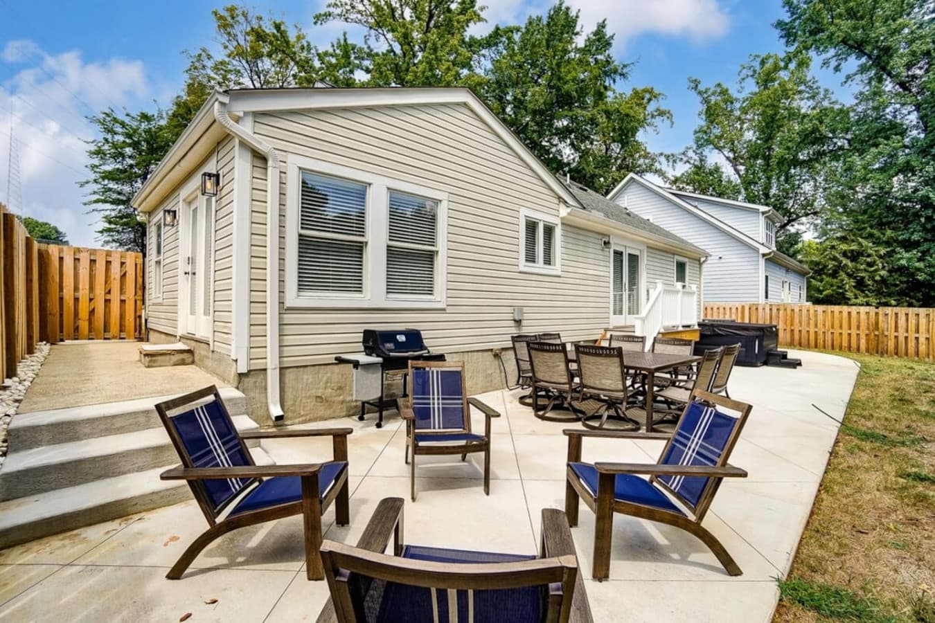 Relax and unwind on our charming patio, the perfect spot for gentle breezes and leisurely conversations. Embrace the tranquility and enjoy the simple pleasures of outdoor living.
