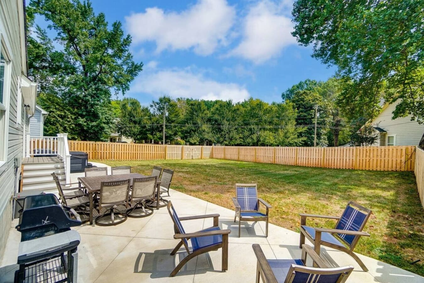 Relax and unwind on our charming patio, the perfect spot for gentle breezes and leisurely conversations. Embrace the tranquility and enjoy the simple pleasures of outdoor living.