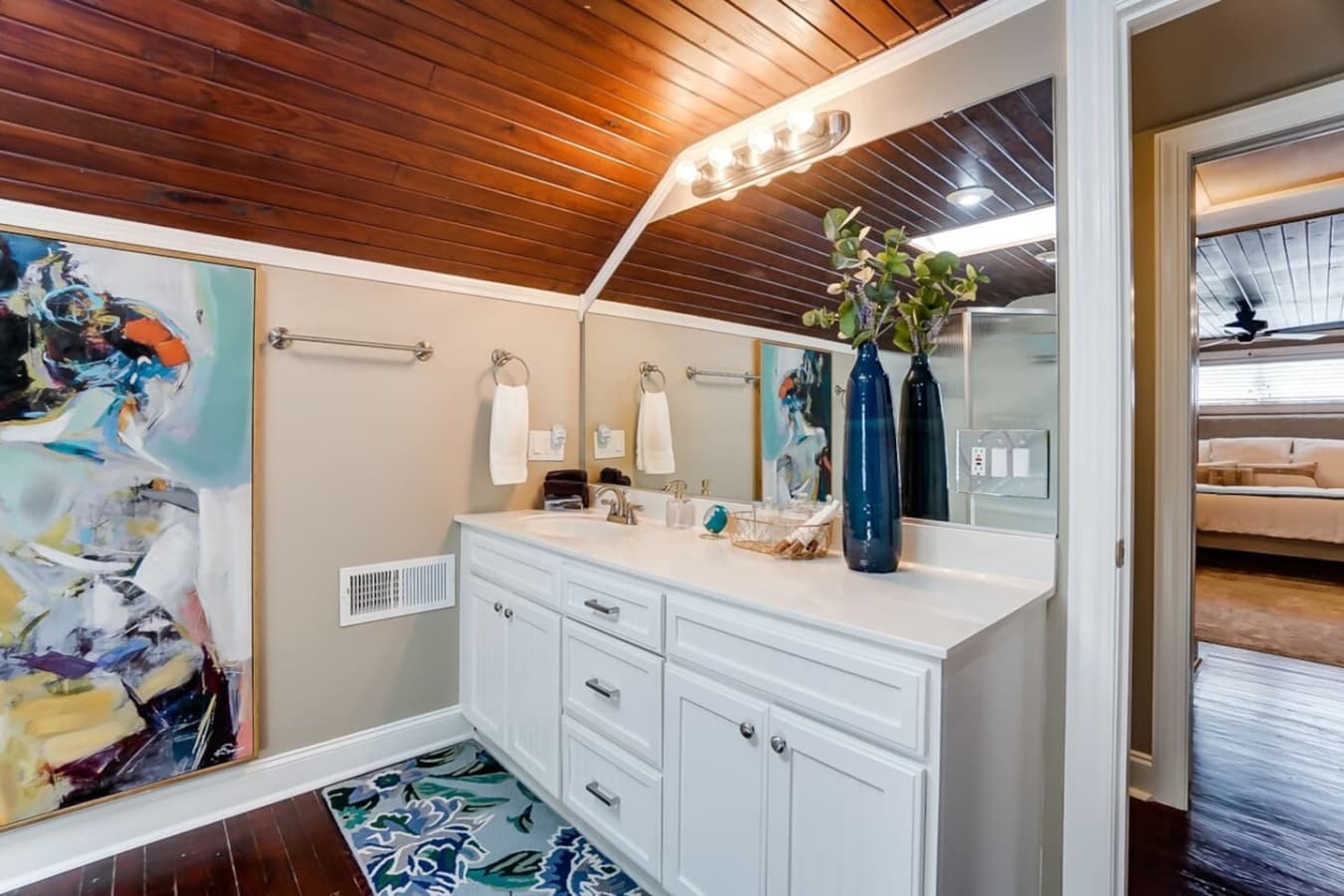 Rejuvenate in a bathroom fit for royalty, perfect for washing away the day’s stress and embracing relaxation.