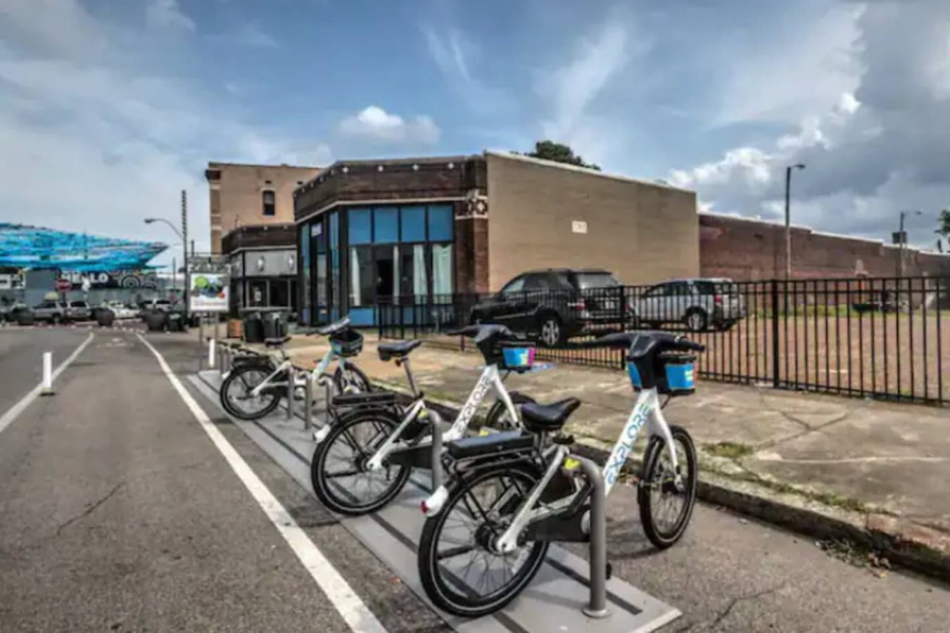 You'll see many of these bike stations around midtown and downtown. Just download their app and you're ready to go! The closest rack is right off Madison ave a short walk away