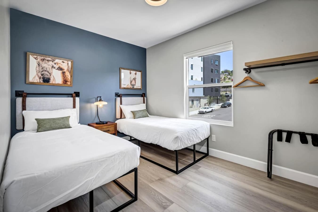 Second Bedroom has two twin beds, Comfy beds that will be a great place for kids and adults to recover from a awesome day of adventure.