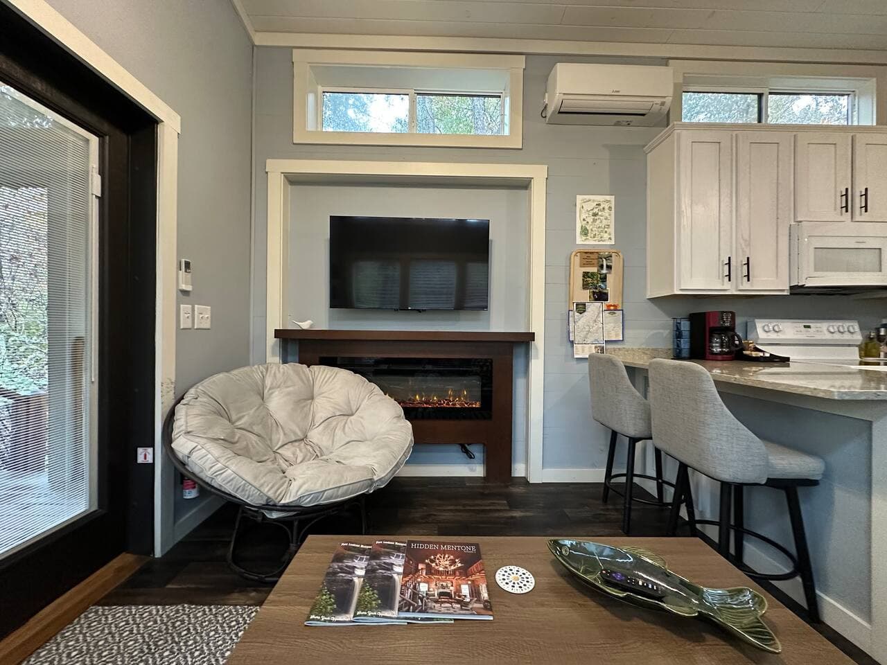 Curl up by the fireplace and get cozy!