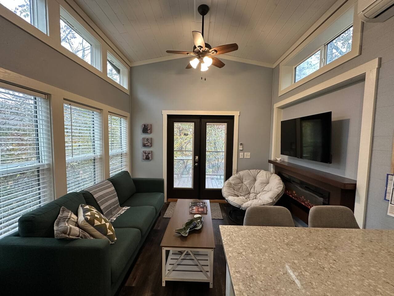 Open-concept living area with plenty of natural light.