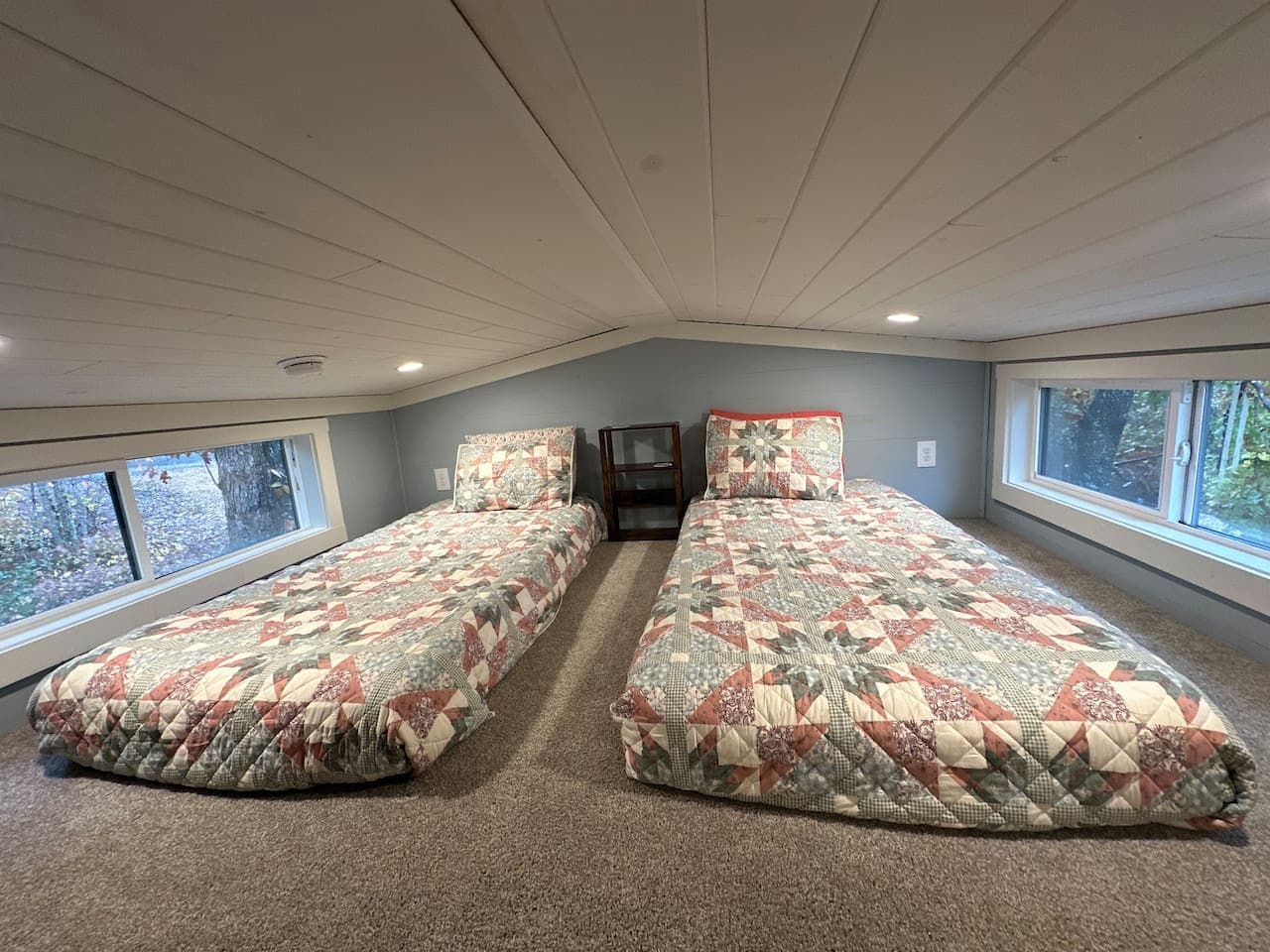 Snuggle up and recharge for tomorrow’s adventures. Loft is available with 2 single beds.