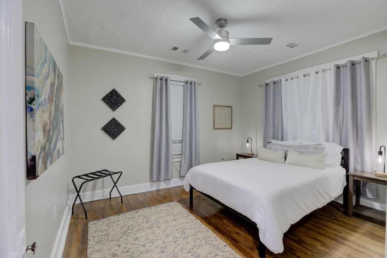 A simple, soothing bedroom built for deep, easy sleep.
