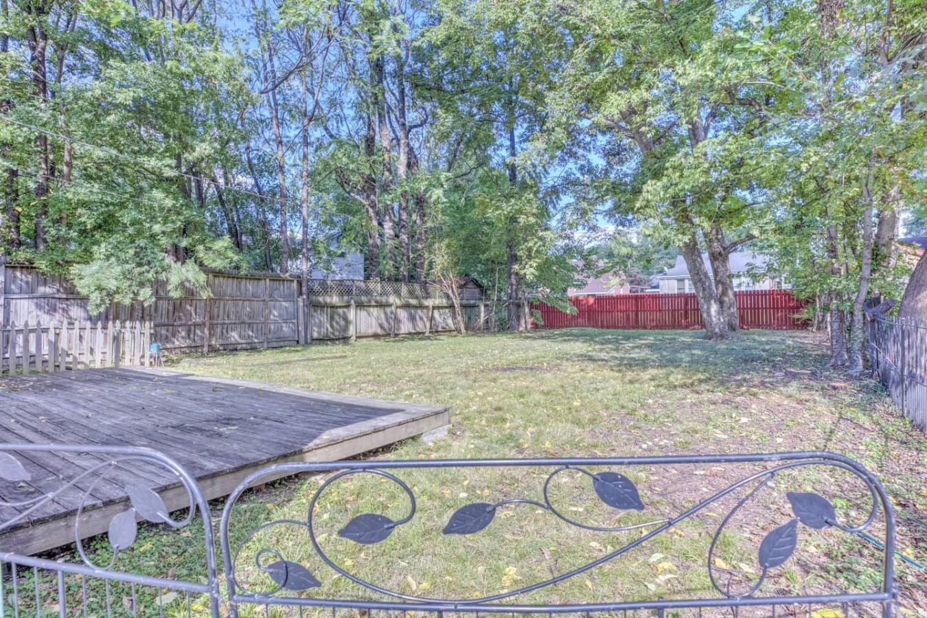 Fenced and ready for fun—outdoor space with privacy.