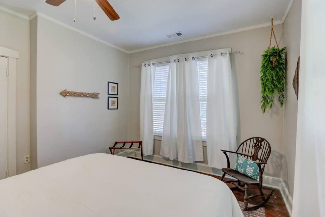 A tidy, uncluttered space built for real rest.