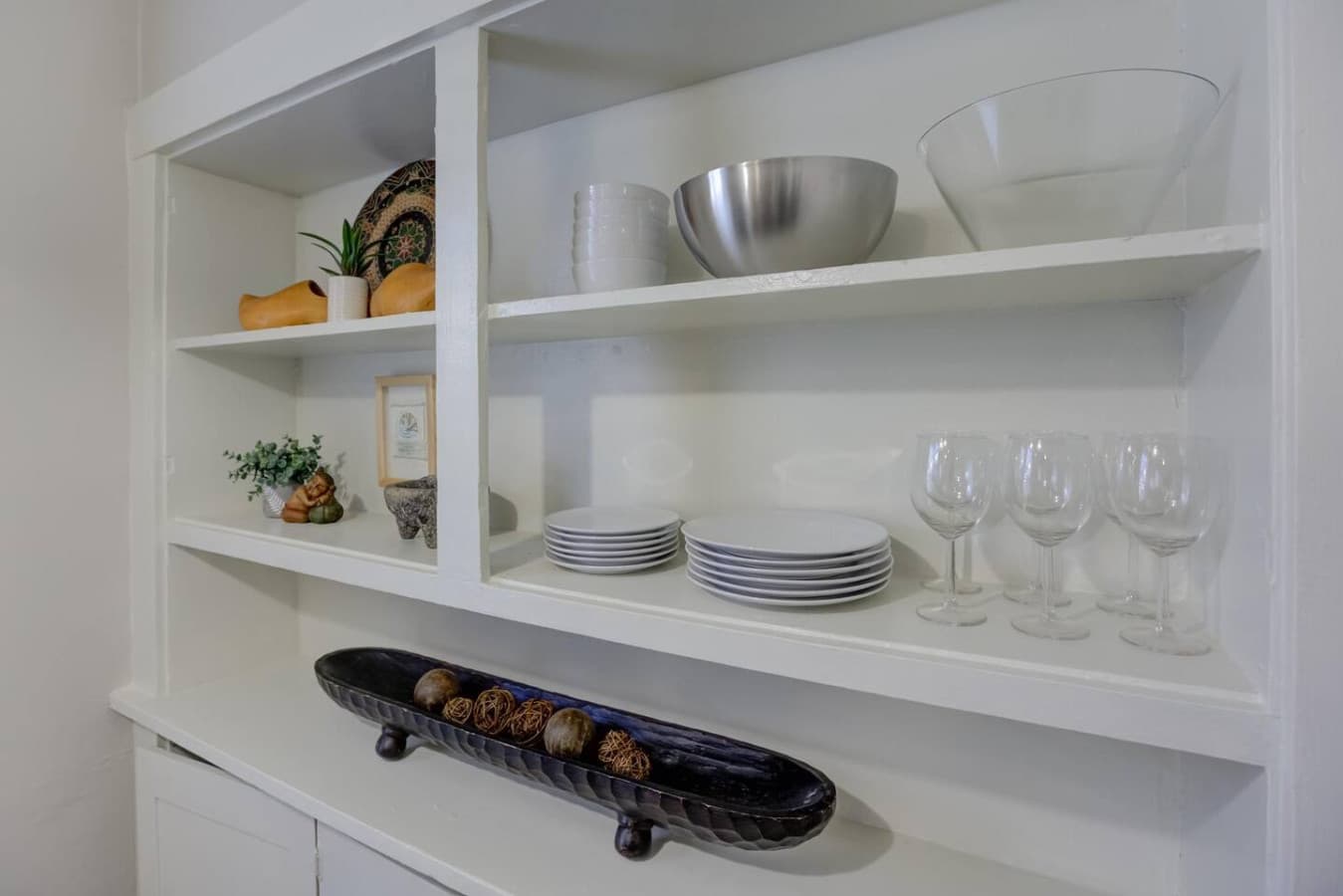 All the crockery you need in the kitchen are provided.
