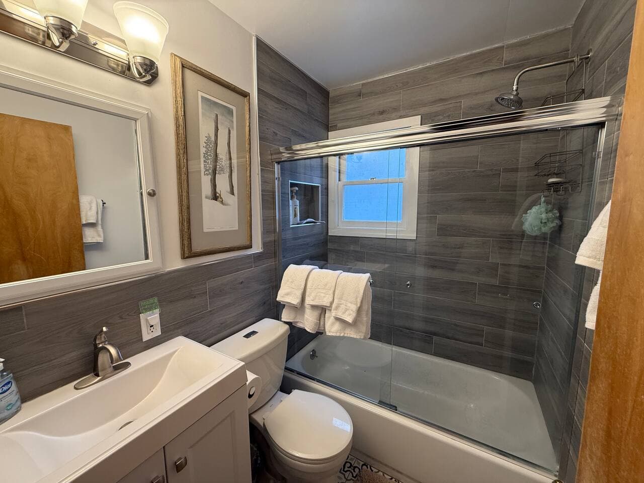 Bubble baths, quick showers, or a little of both—it’s your call.