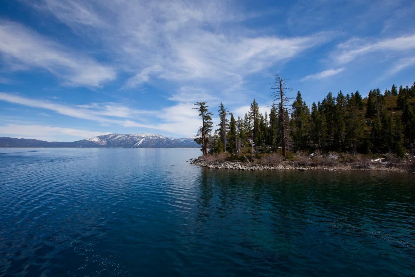 Steps leading straight to the sparkling waters of Lake Tahoe.