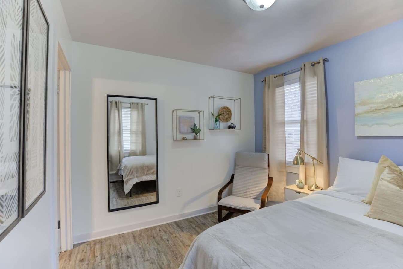 Your private haven with a cozy queen bed awaits.