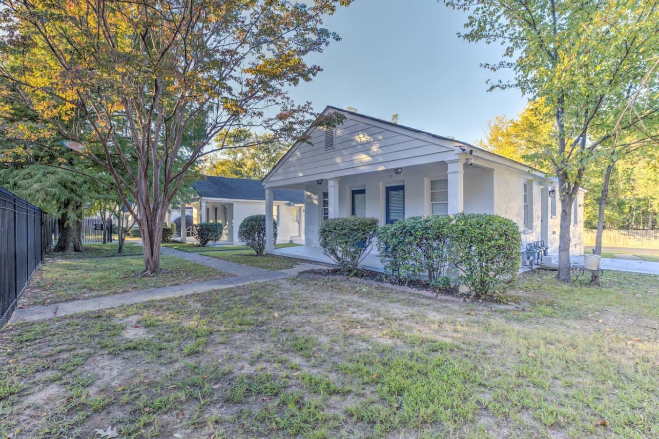 Welcoming exterior with a clean path leading right to your door.