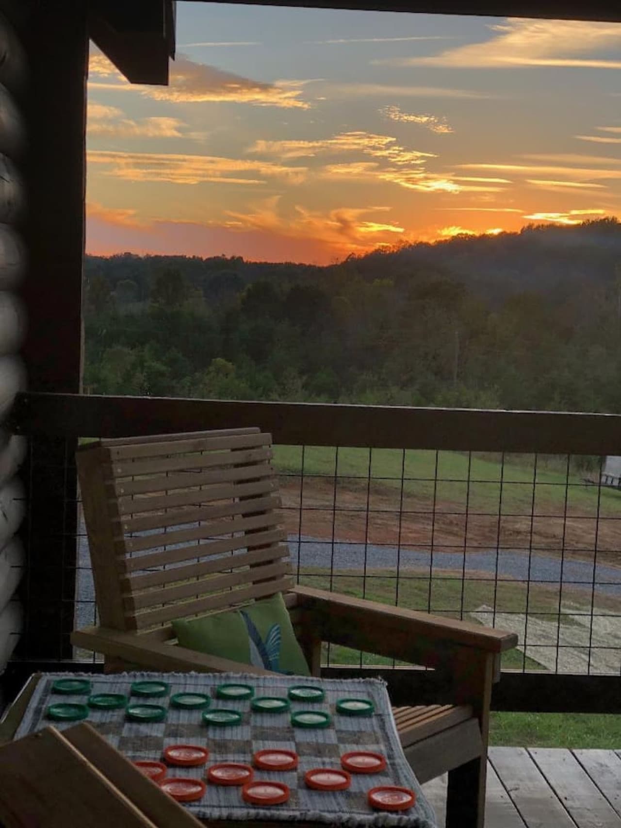 Sunset from front porch