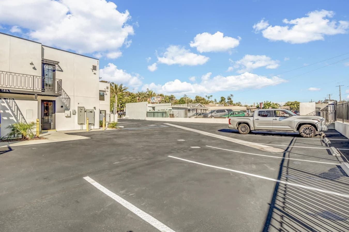 Drive in, plug in, and relax—our private gated parking with EV charging outlet makes travel effortless.
