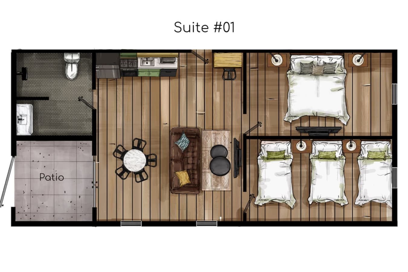 A detailed look at the layout so you can plan your stay with ease—comfort and convenience in every corner.