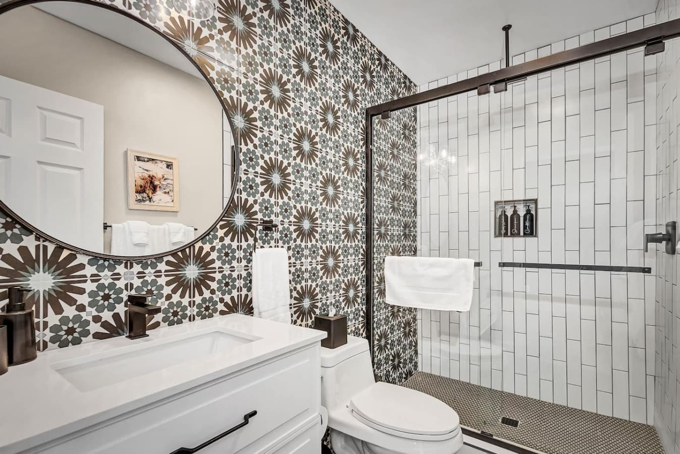 Bathroom Interior with your shower essentials