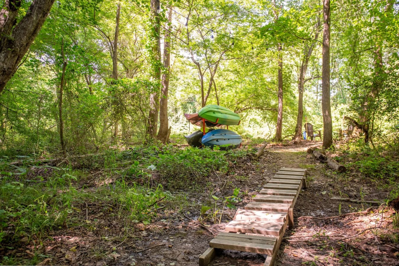Grab a kayak and glide down the path to your private river escape.