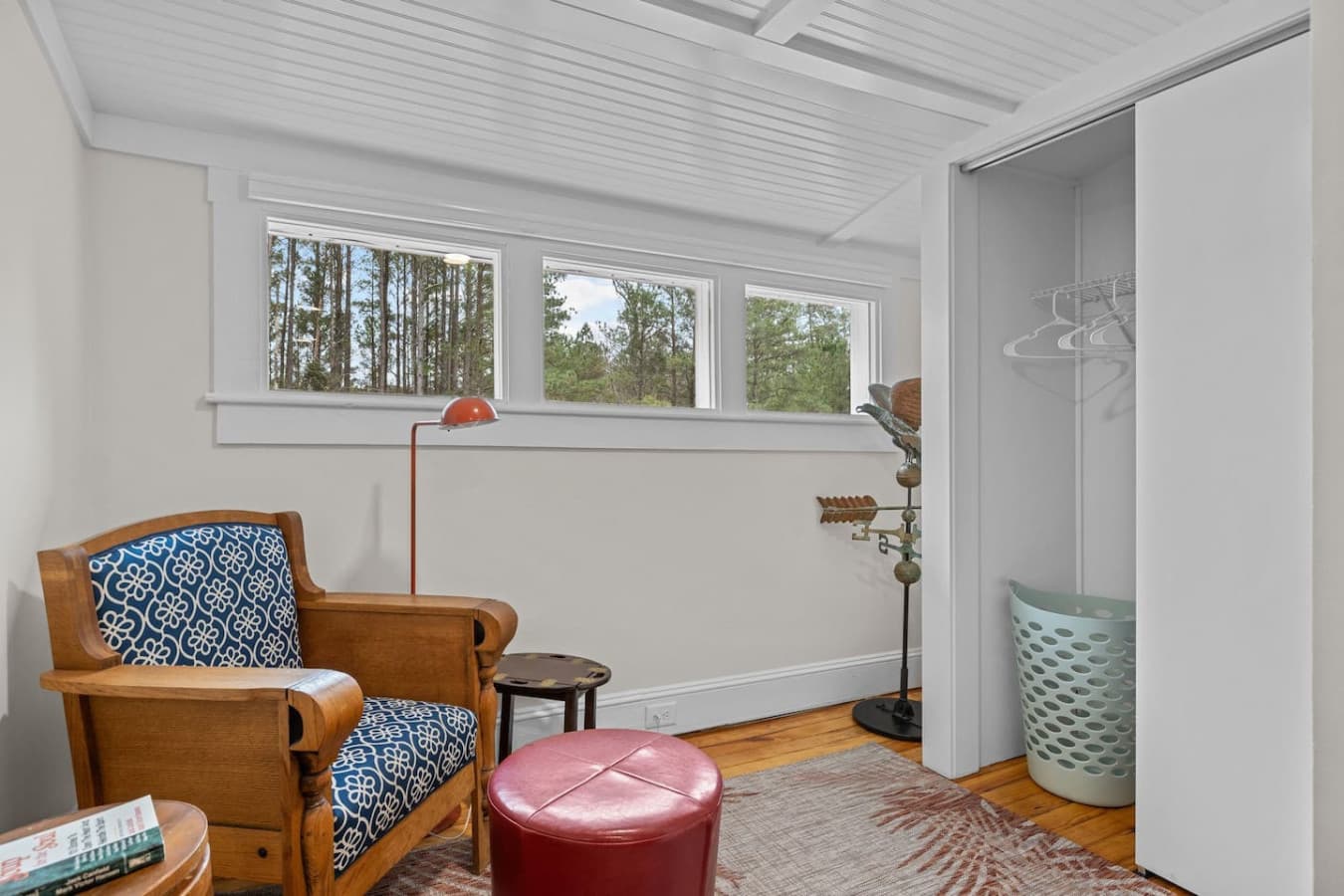 Enjoy some quiet alone time in this cozy little nook in the master's bedroom