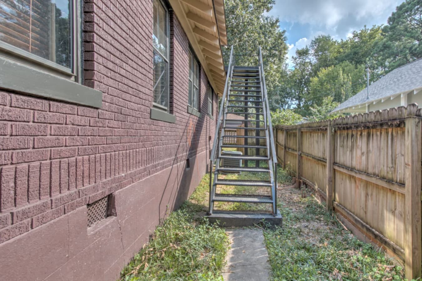 This apartment is on the second floor. Here is a pic of your entryway.