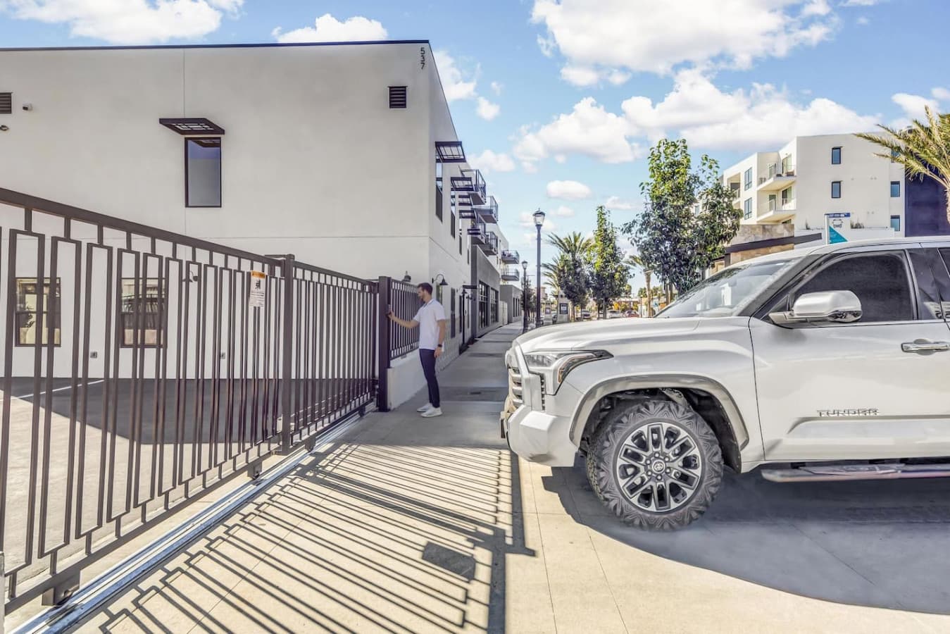 Easy parking access right at the entrance.