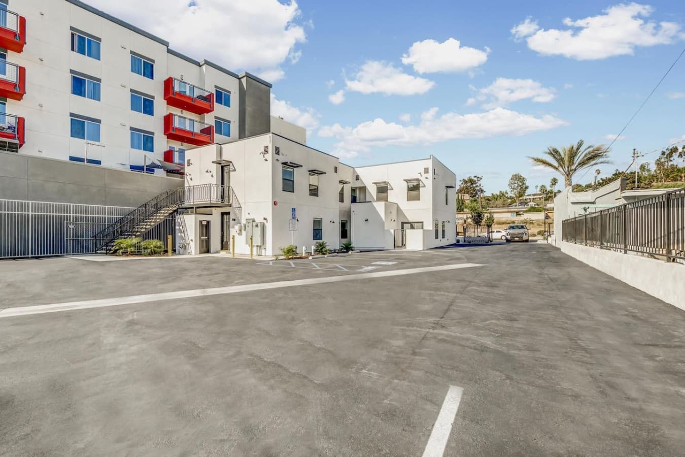 Easy access to a designated parking right by the entrance.