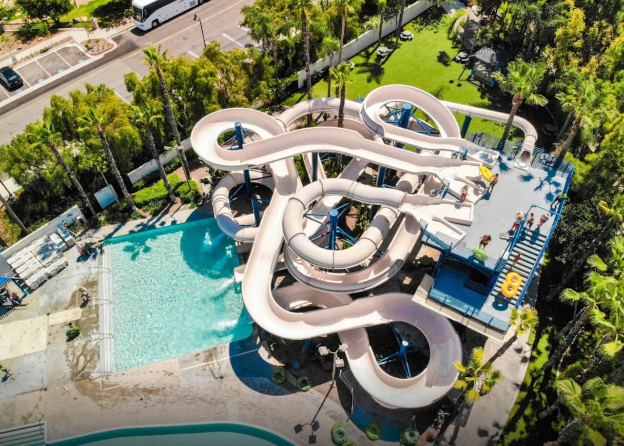 Splash into adventure at the nearby water park!