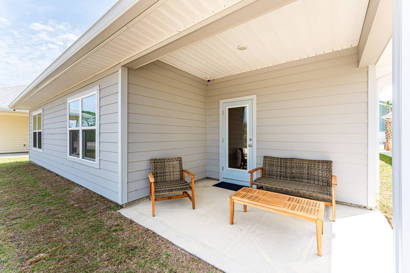 Soak in the bright Florida sun while lounging around in our back garden