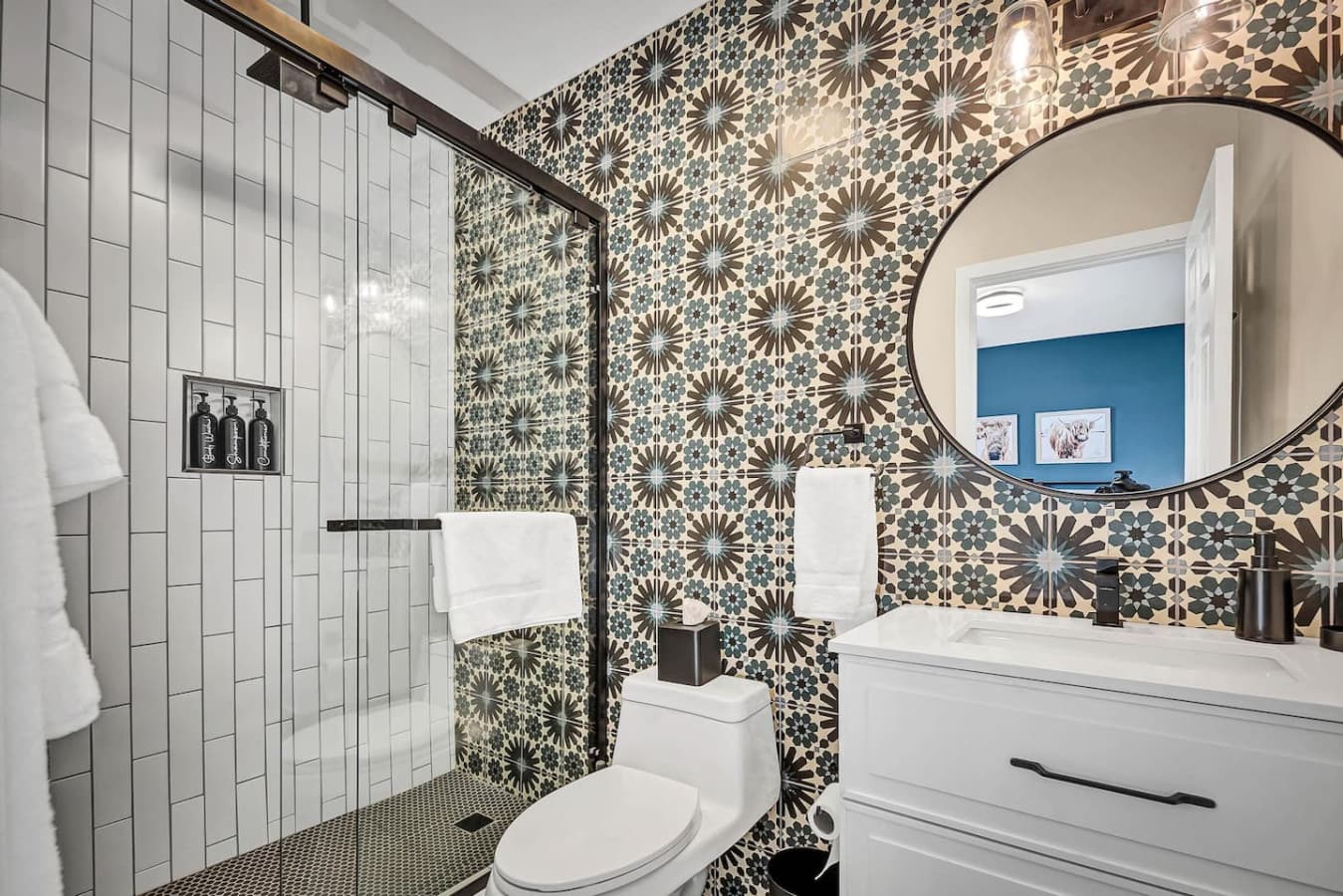 Step into a spa-like retreat with a modern walk-in shower. ✨