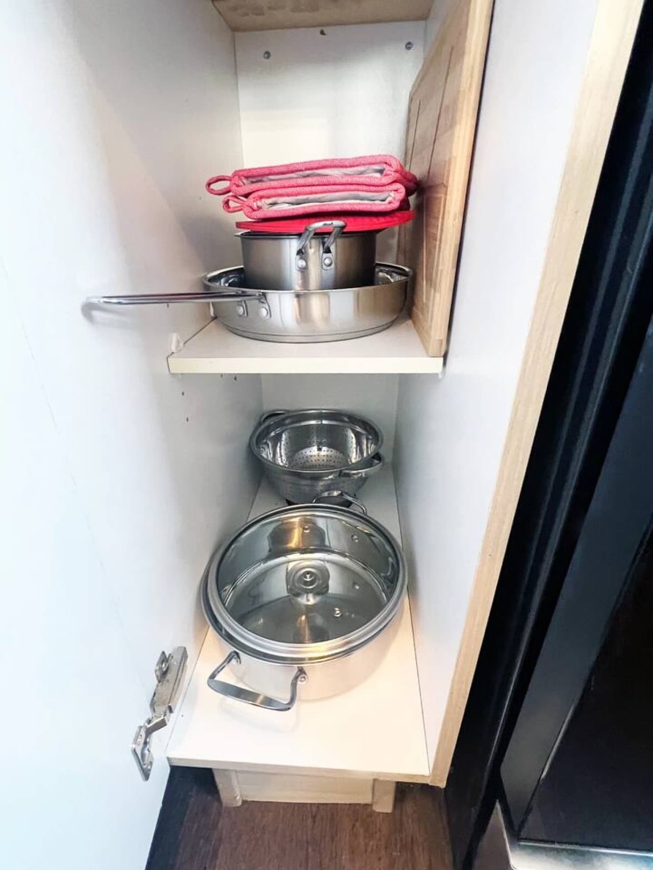 Pots, pans, and everything you need to whip up a quick meal.