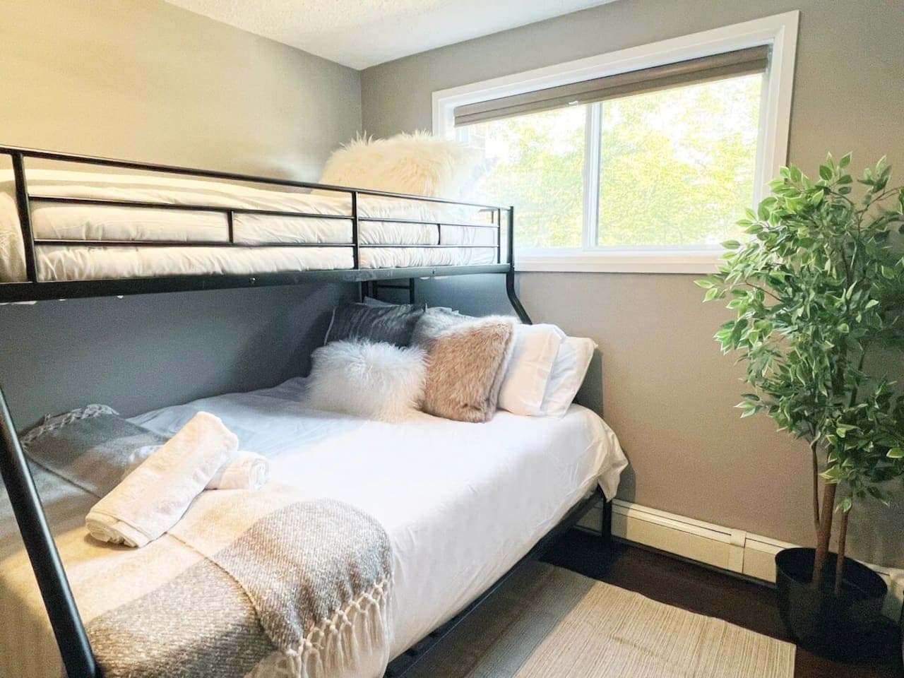 Rustic bunks for sweet dreams.