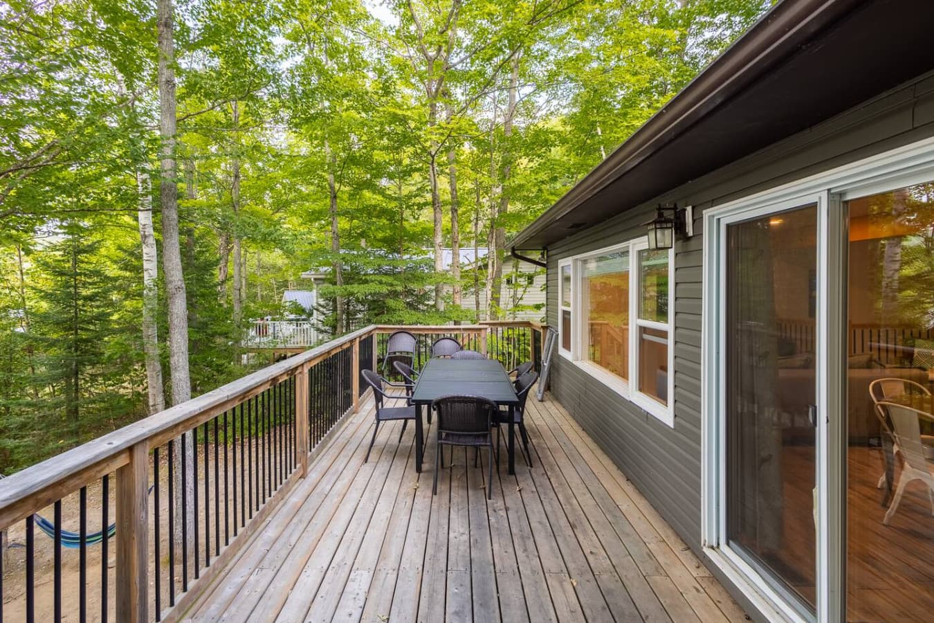 Outdoor dining area that brings every meal closer to nature.