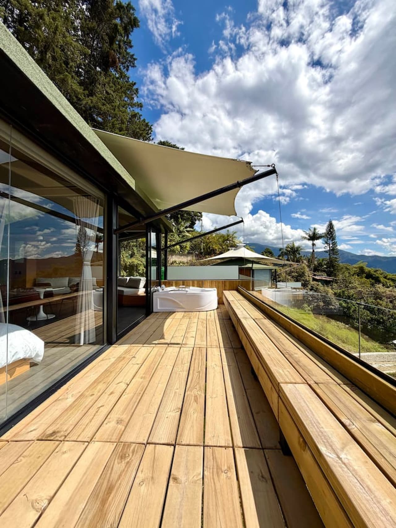 Step onto your private terrace and take in sweeping views of Medellín from above.