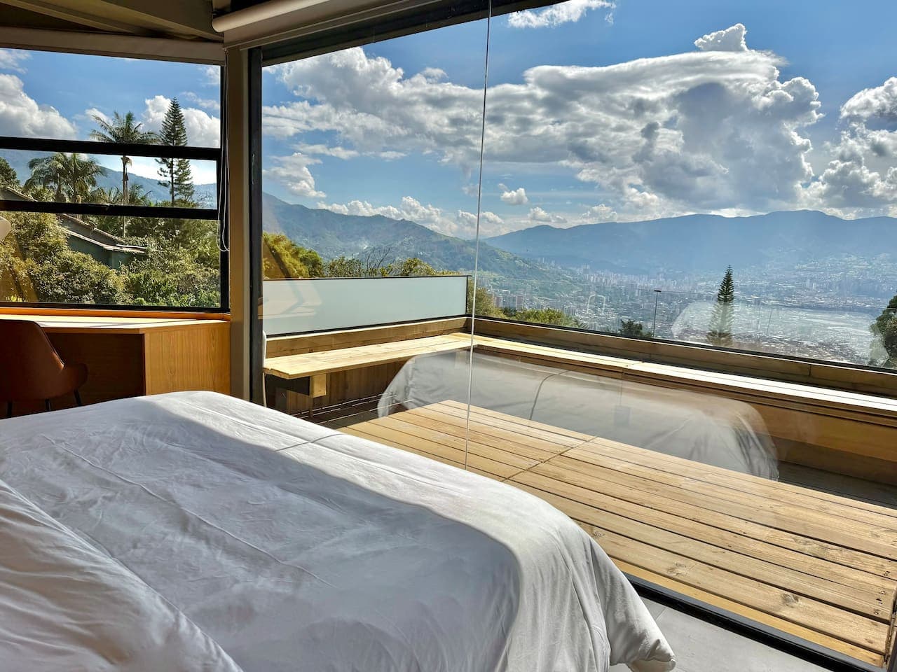 Warm, inviting, and filled with natural light—this bedroom offers comfort paired with stunning views.