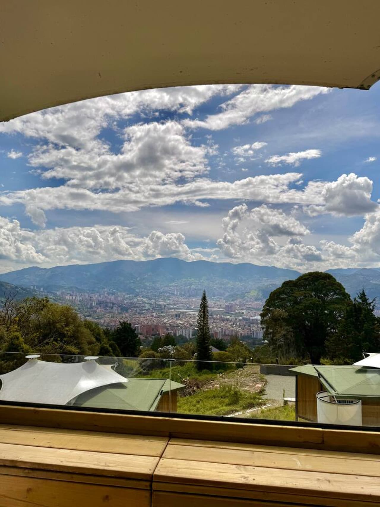 Unwind on the terrace with fresh hillside air and panoramic skyline views.
