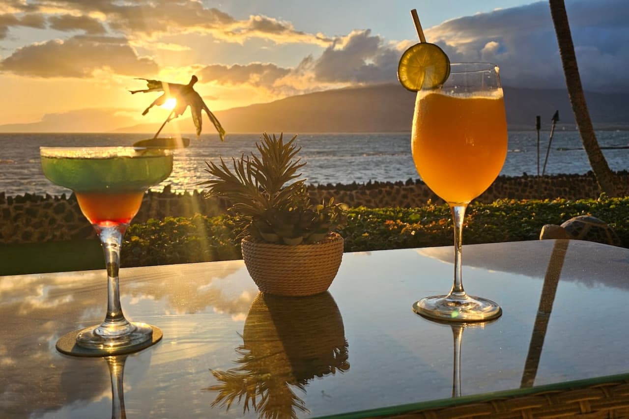 Cheers to paradise—enjoy sunset cocktails with a view that can't be beat.