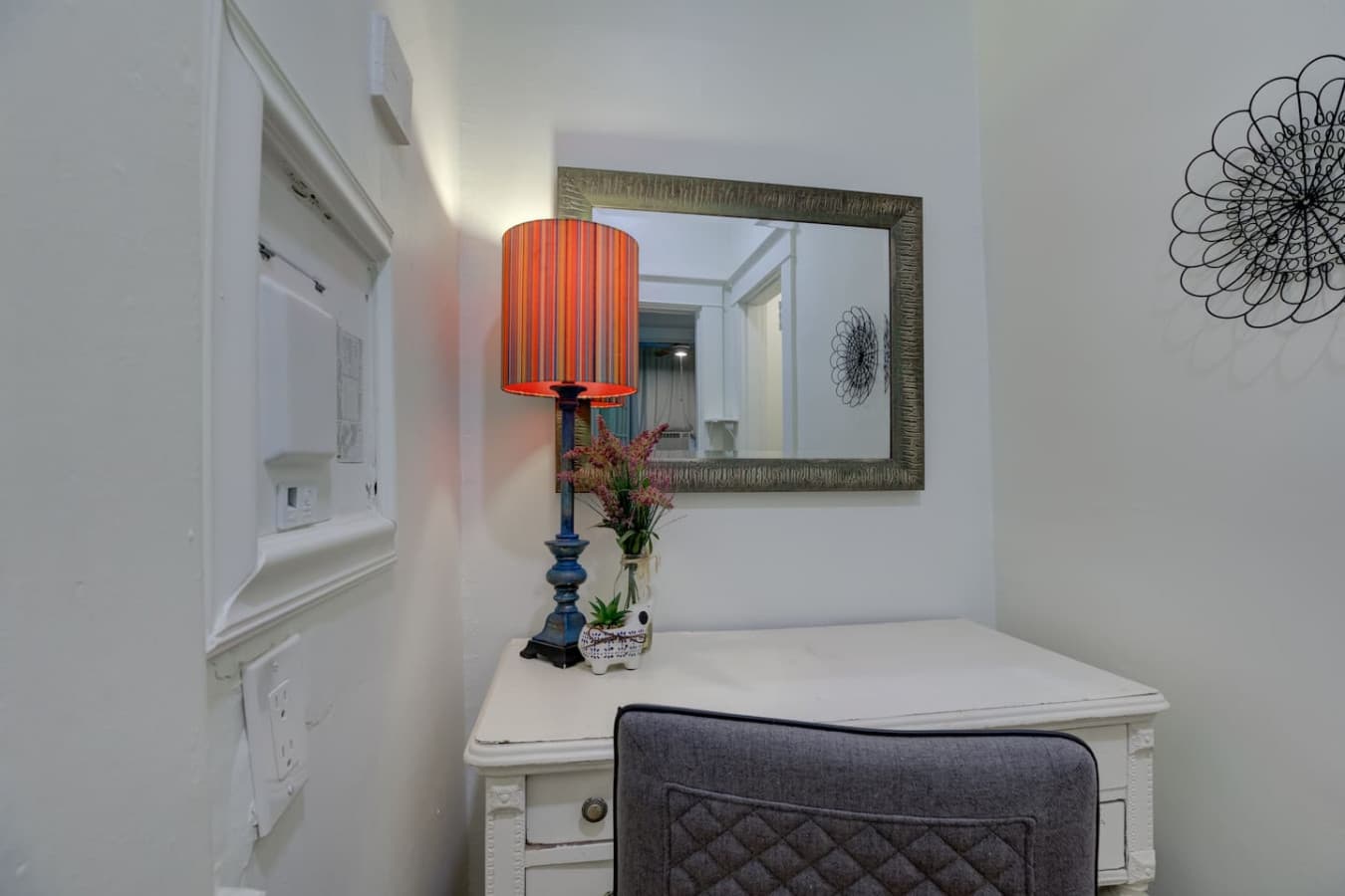 High-speed WiFi and a dedicated desk for work or study.