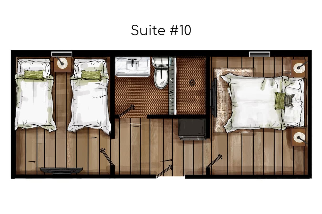 Our apartment layout makes the most of every square foot, offering a cozy yet spacious feel.