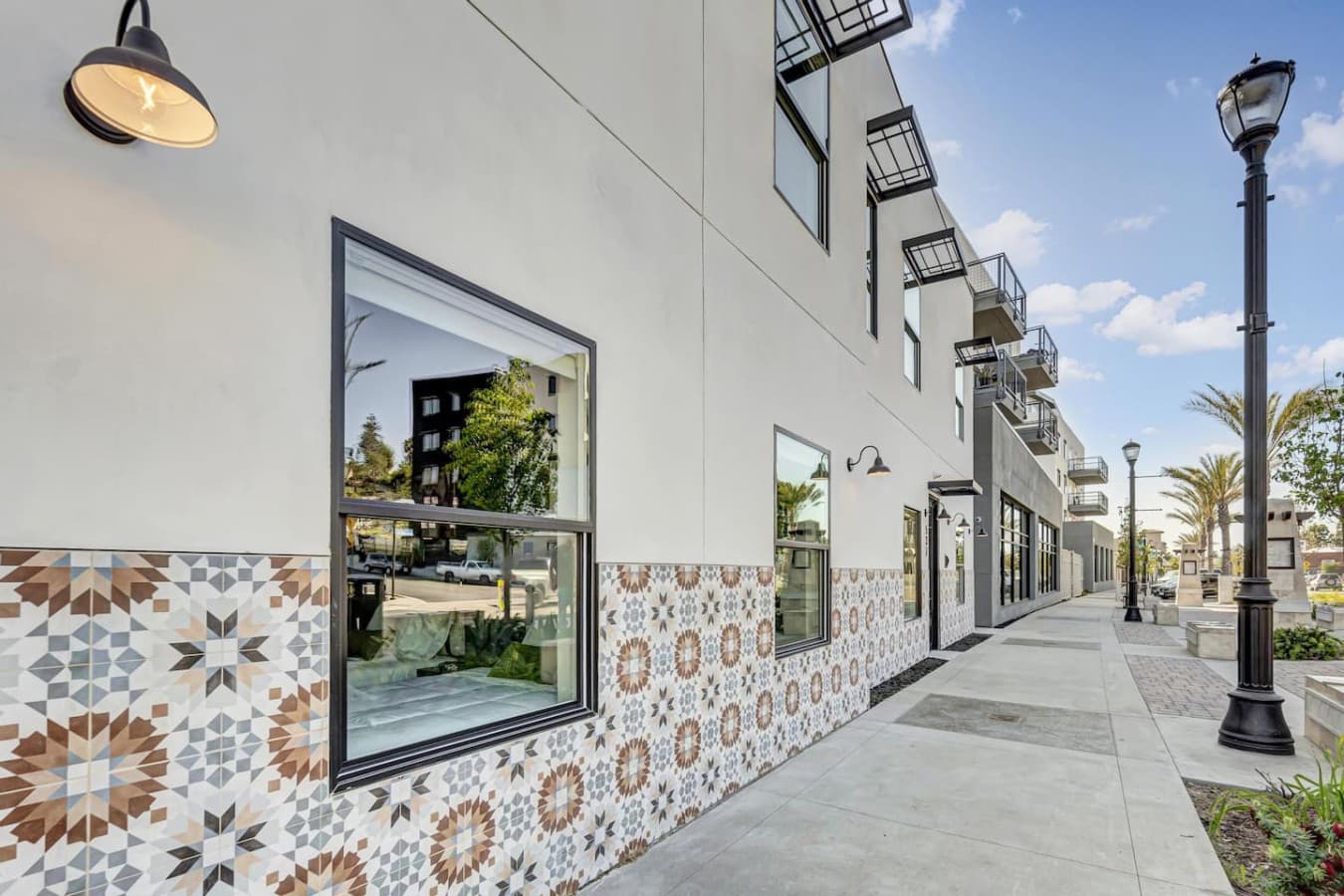 First impressions matter—our sleek, modern building is the perfect start to your Vista stay.