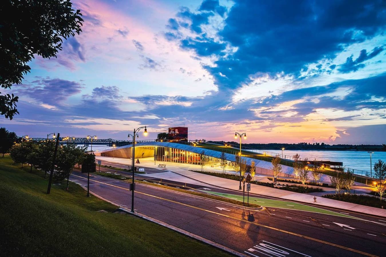 The river walk on the Mississippi river is right downtown past front street