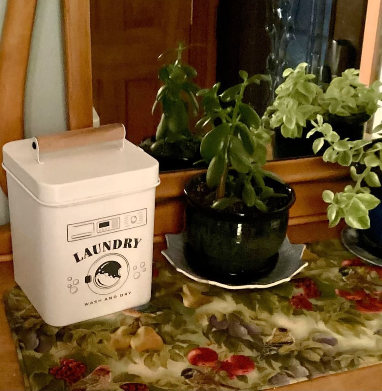 Easy, convenient laundry setup for stress-free packing.